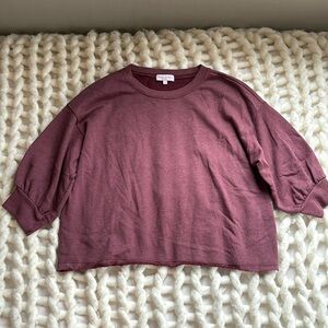MICHAEL STARS Cropped Sweatshirt Size Small